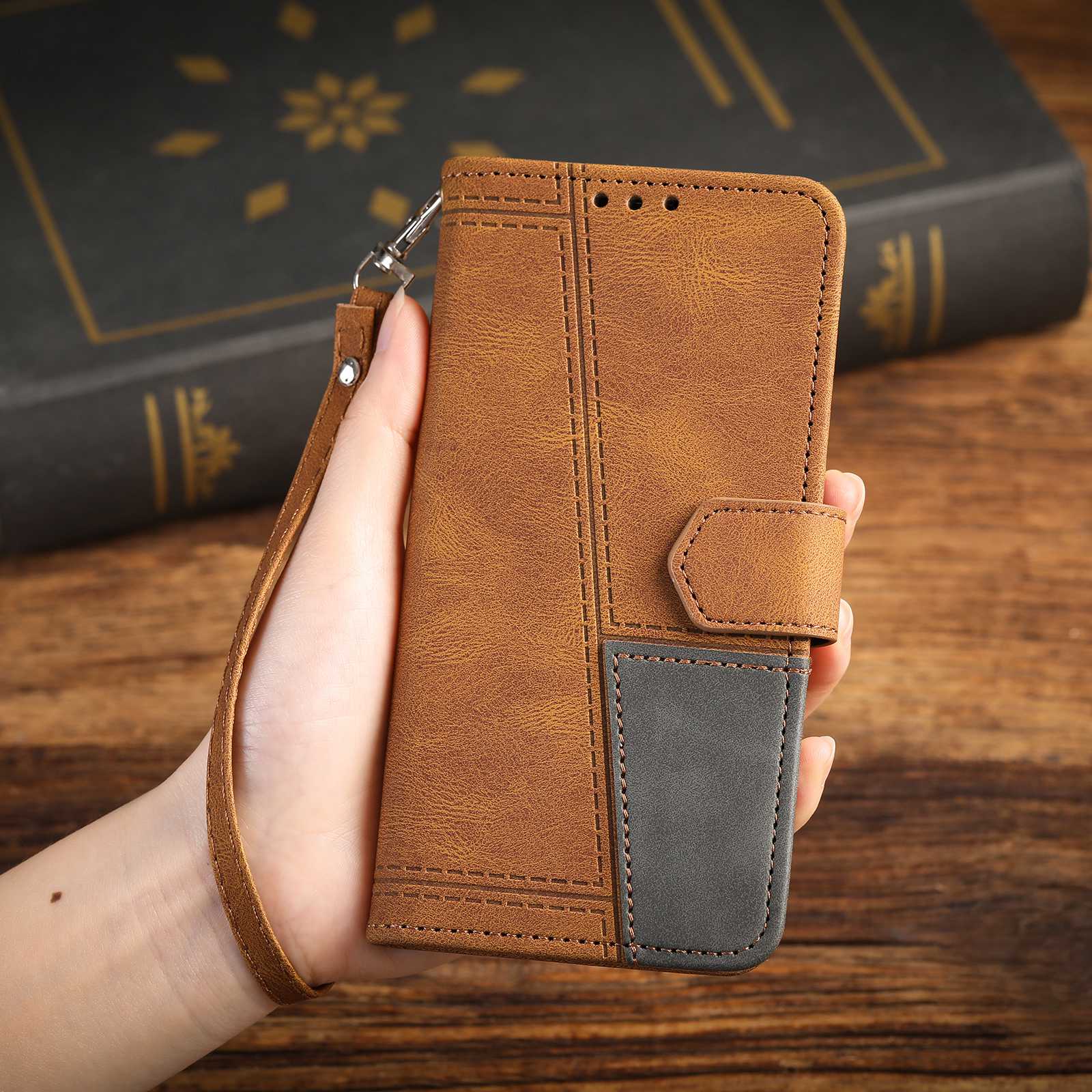 TTUDRCH For Samsung Galaxy S20 Ultra 4G/5G 004 Splicing Skin-touch PU Leather RFID Blocking Phone Case Wallet Stand Cover - Brown TTUDRCH For Samsung Galaxy S20 Ultra 4G/5G 004 Splicing Skin-touch PU Leather RFID Blocking Phone Case Wallet Stand Cover - Brown